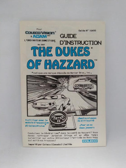 COLECOVISION THE DUKE OF HAZZARD (COMPLETE IN BOX)