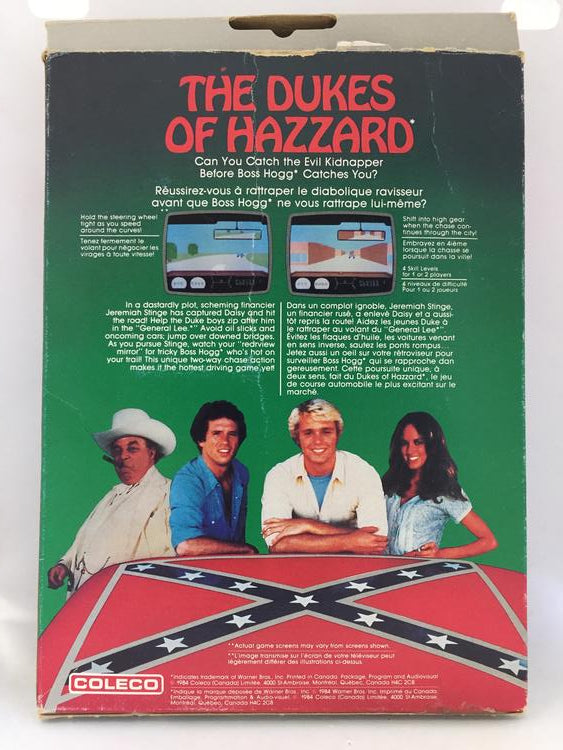 COLECOVISION THE DUKE OF HAZZARD (COMPLETE IN BOX)