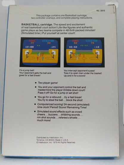 INTELLIVISION BASKETBALL (COMPLETE IN BOX)