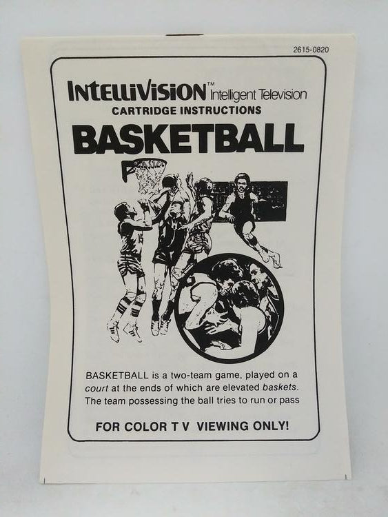 INTELLIVISION BASKETBALL (COMPLETE IN BOX) (usagé)