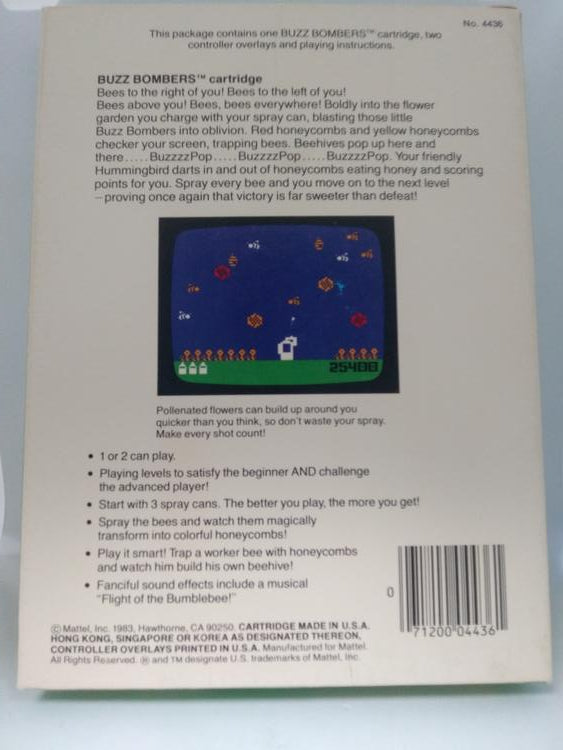 INTELLIVISION BUZZ BOMBERS (COMPLETE IN BOX) (usagé)