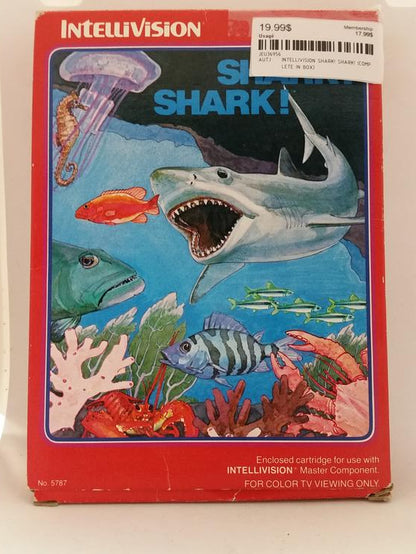 INTELLIVISION SHARK! SHARK! (COMPLETE IN BOX)