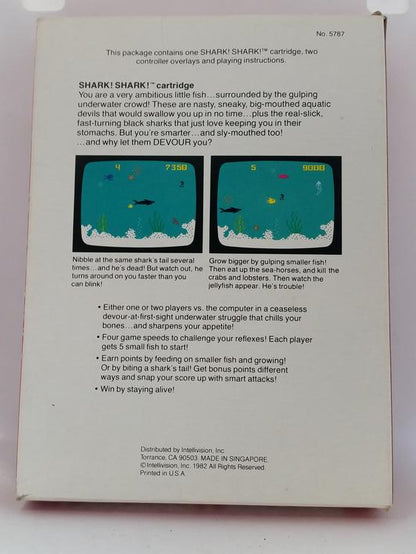 INTELLIVISION SHARK! SHARK! (COMPLETE IN BOX)
