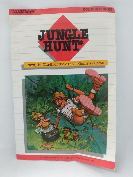 COLECOVISION JUNGLE HUNT (COMPLETE IN BOX)