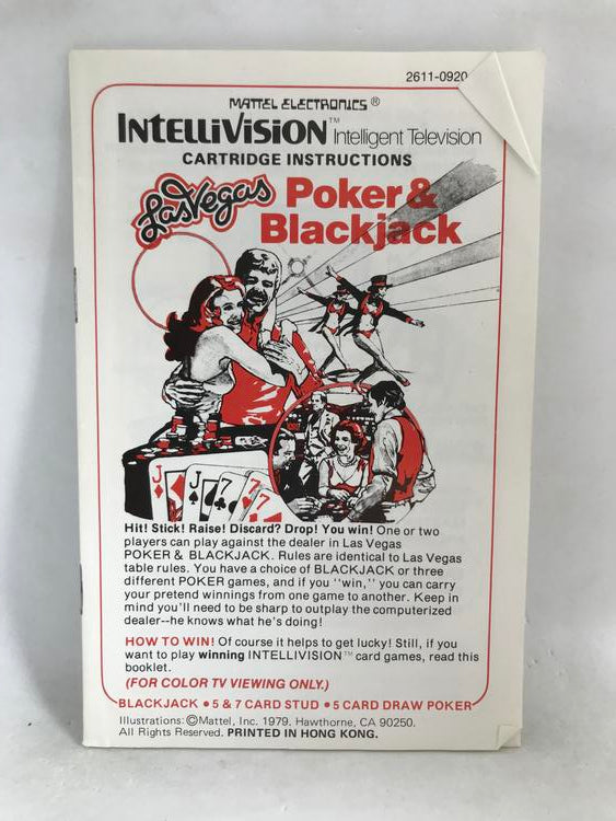 INTELLIVISION LAS VEGAS POKER AND BLACKJACK (COMPLETE IN BOX)