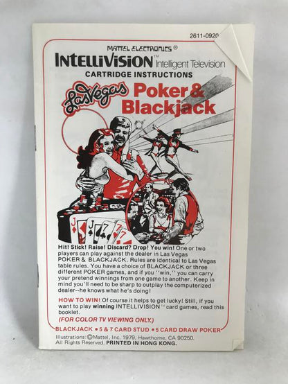 INTELLIVISION LAS VEGAS POKER AND BLACKJACK (COMPLETE IN BOX)