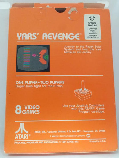 ATARI 2600 YARS' REVENGE (COMPLETE IN BOX)