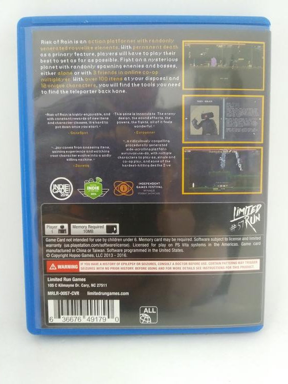 RISK OF RAIN (WITH BOX) (usagé)