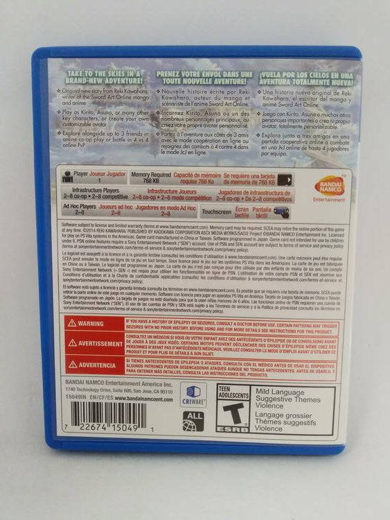 SWORD ART ONLINE LOST SONG (WITH BOX)