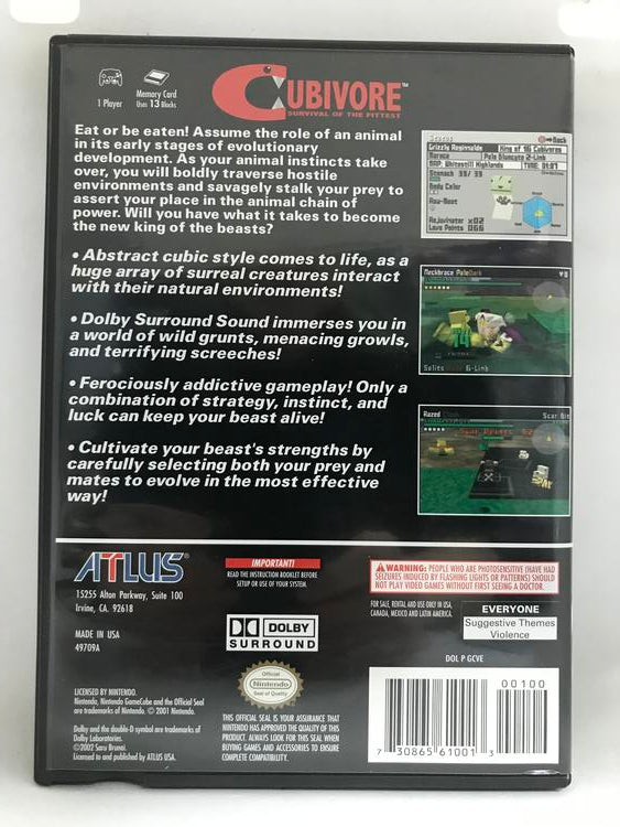 CUBIVORE SURVIVAL OF THE FITTEST (COMPLETE IN BOX) (usagé)