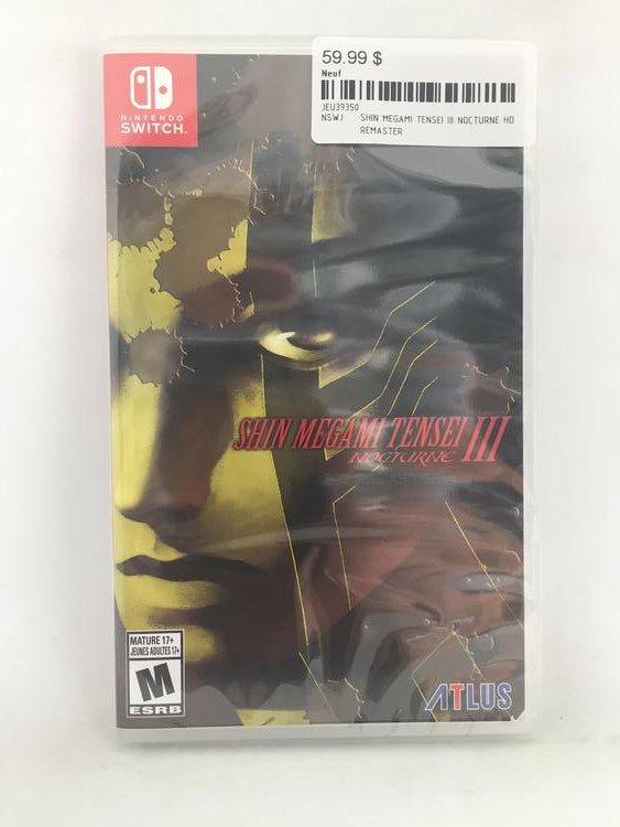 SHIN MEGAMI TENSEI III NOCTURNE HD REMASTER (usagé)
