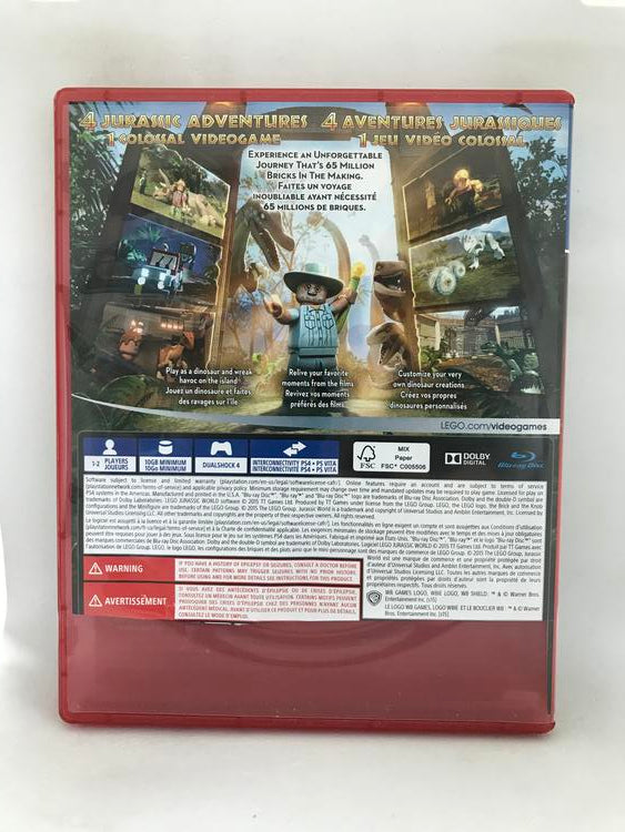 LEGO JURASSIC WORLD PLAYSTATION HITS