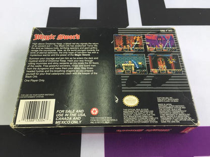 SNES MAGIC SWORD (BOX ONLY) (usagé)
