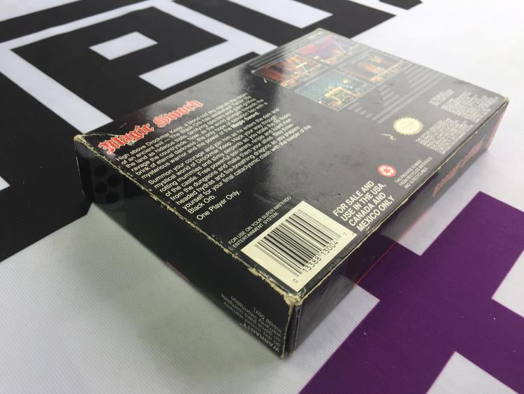 SNES MAGIC SWORD (BOX ONLY) (usagé)