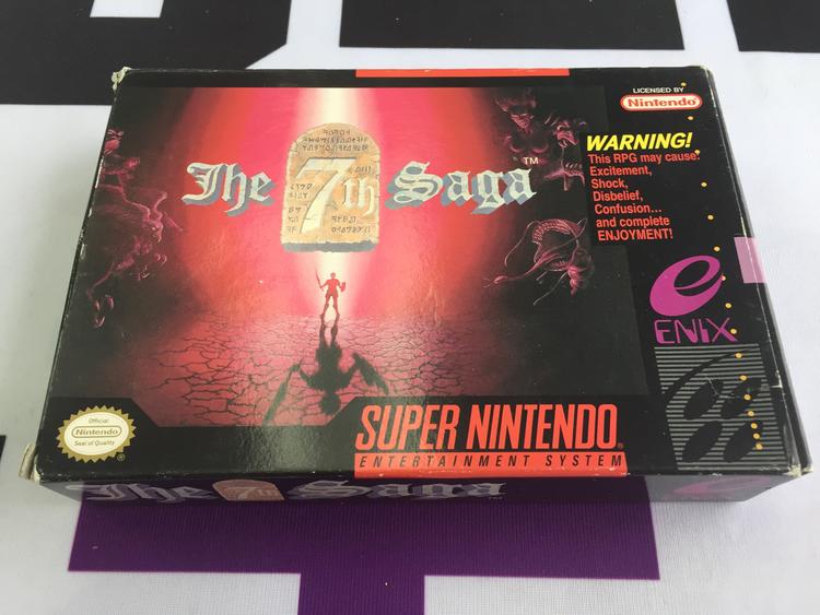 SNES THE 7TH SAGA (BOX ONLY) (usagé)