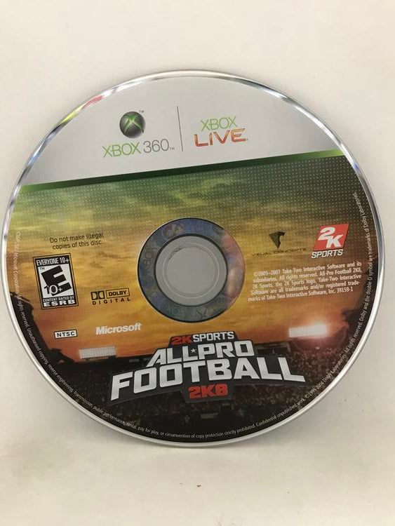 ALL PRO FOOTBALL 2K8 (CD ONLY)