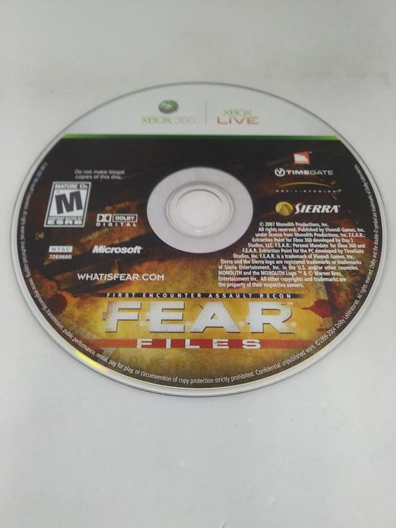 F.E.A.R. FILES (CD ONLY)