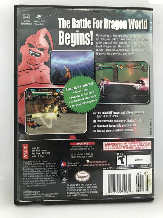DRAGON BALL Z BUDOKAI 2 (WITH BOX) (usagé)