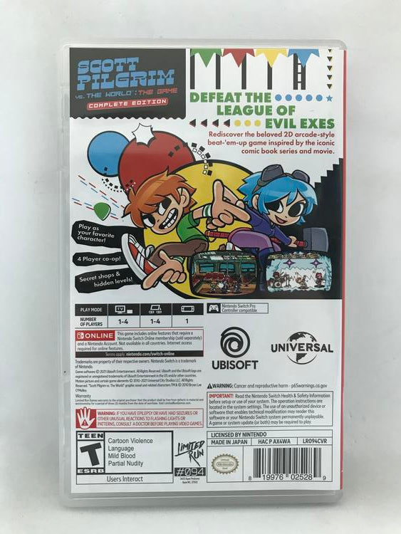 SCOTT PILGRIM VS THE WORLD THE GAME COMPLETE EDITION (LIMITED RUN GAMES)