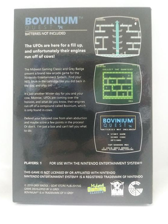 BOVINIUM QUEST - HOMEBREW (COMPLETE IN BOX)