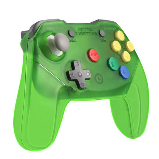CONTROLLER WIRELESS GREEN BRAWLER RETRO FIGHTERS
