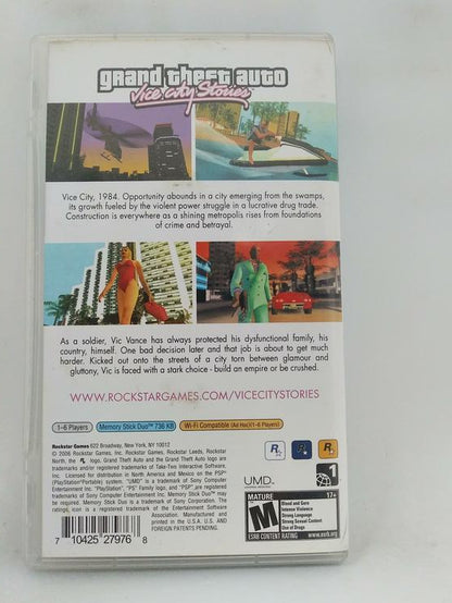 PSP GRAND THEFT AUTO VICE CITY STORIES (BOX ONLY) (used)