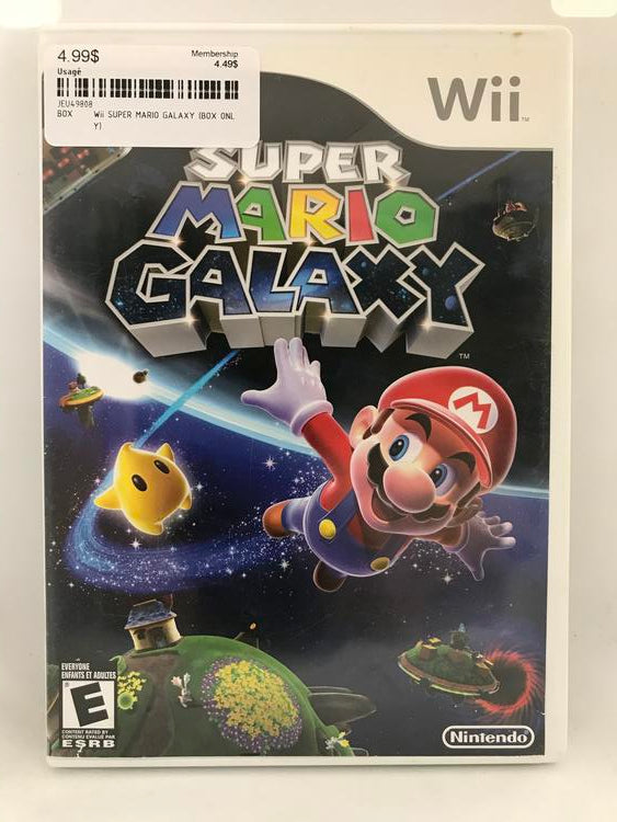 Wii SUPER MARIO GALAXY (BOX ONLY)