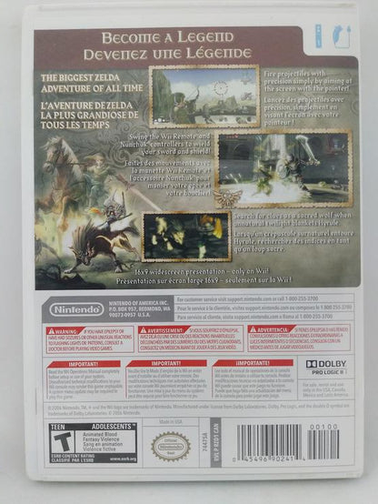 Wii THE LEGEND OF ZELDA TWILIGHT PRINCESS NINTENDO SELECTS (BOX ONLY)