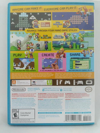 WiiU SUPER MARIO MAKER (BOX ONLY)
