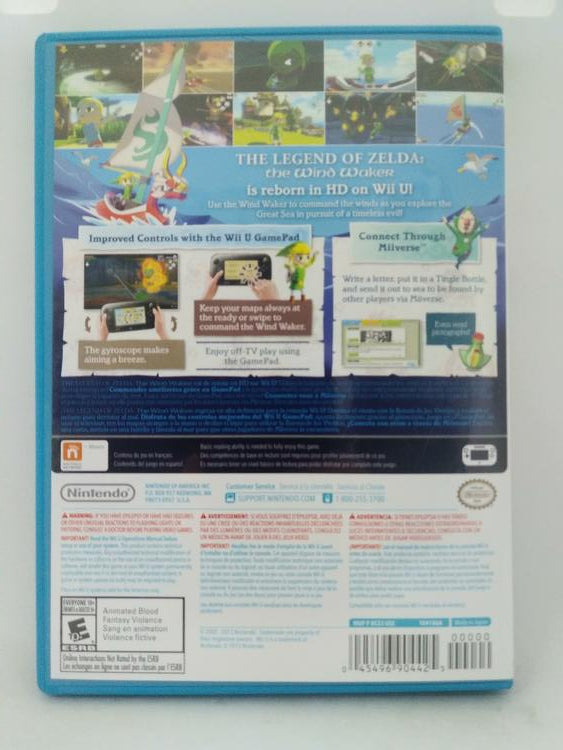 WiiU THE LEGEND OF ZELDA THE WIND WAKER HD NINTENDO SELECTS (BOX ONLY) (usagé)
