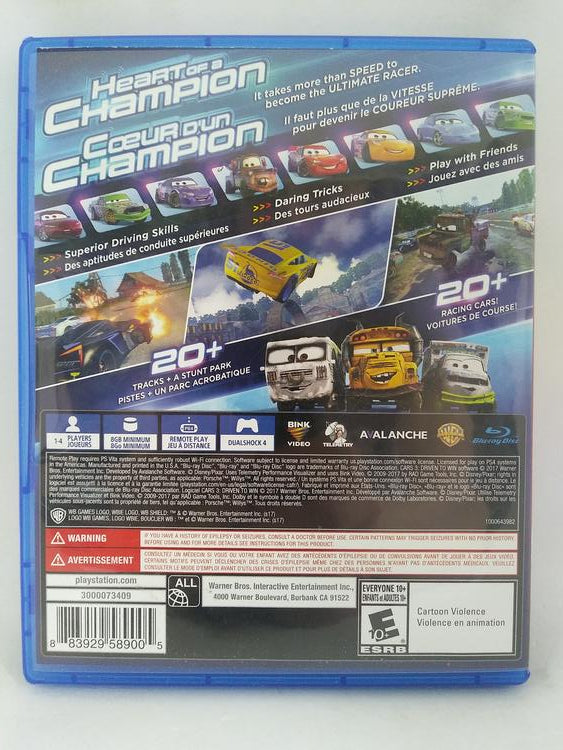 PS4 CARS 3 DRIVEN TO WIN (BOX ONLY)