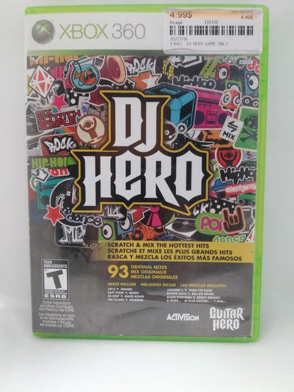 DJ HERO GAME ONLY (COMPLETE IN BOX) (usagé)