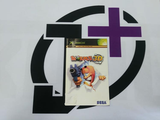 XBOX WORMS 3D INSTRUCTION BOOKLET ENGLISH (usagé)