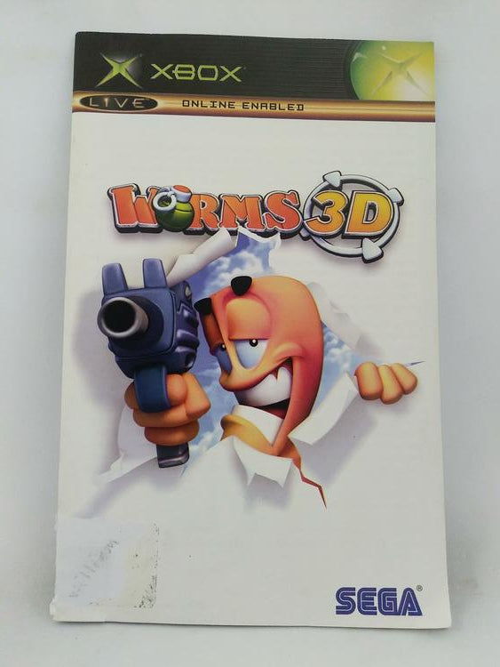 XBOX WORMS 3D INSTRUCTION BOOKLET ENGLISH (usagé)