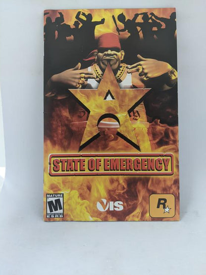 PS2 STATE OF EMERGENCY INSTRUCTION BOOKLET ENGLISH