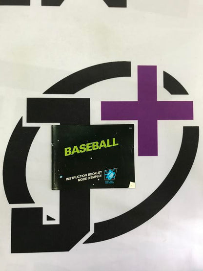NES BASEBALL INSTRUCTION BOOKLET ENGLISH