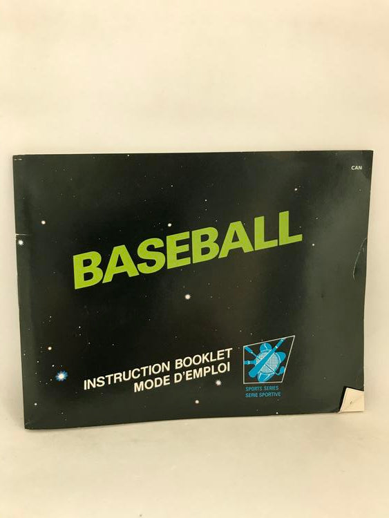 NES BASEBALL INSTRUCTION BOOKLET ENGLISH