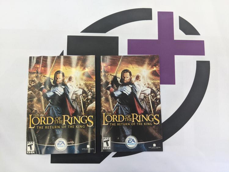 PS2 THE LORD OF THE RINGS THE RETURN OF THE KING INSTRUCTION BOOKLET BILINGUAL (usagé)