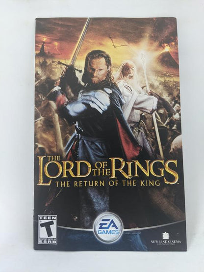PS2 THE LORD OF THE RINGS THE RETURN OF THE KING INSTRUCTION BOOKLET BILINGUAL (usagé)
