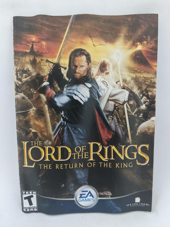 PS2 THE LORD OF THE RINGS THE RETURN OF THE KING INSTRUCTION BOOKLET BILINGUAL (usagé)