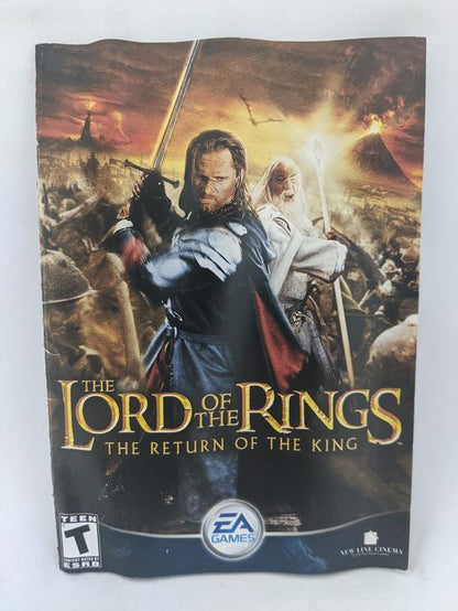 PS2 THE LORD OF THE RINGS THE RETURN OF THE KING INSTRUCTION BOOKLET BILINGUAL (usagé)