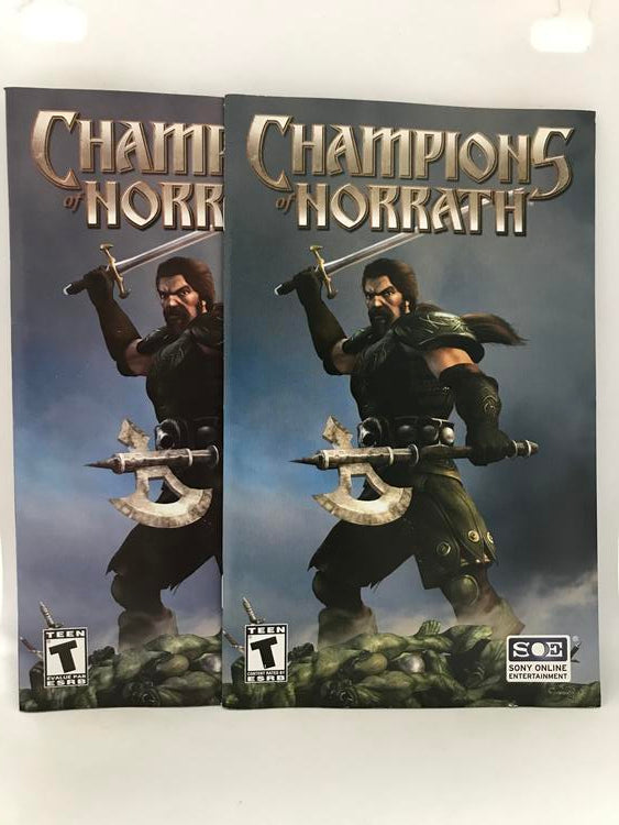 PS2 CHAMPIONS OF NORRATH INSTRUCTION BOOKLET BILINGUAL (usagé)