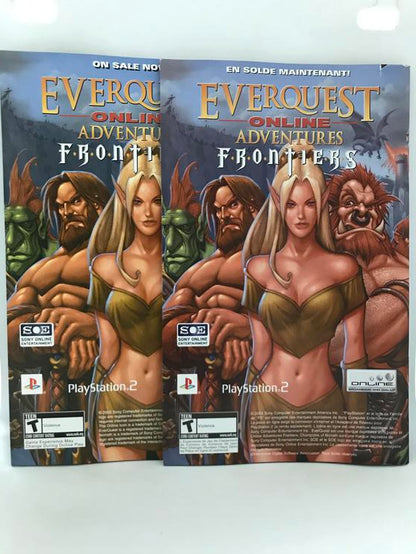 PS2 CHAMPIONS OF NORRATH INSTRUCTION BOOKLET BILINGUAL (usagé)