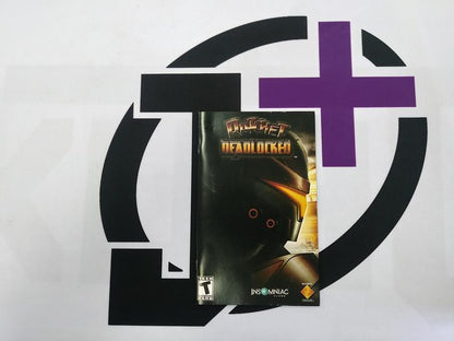 PS2 RATCHET DEADLOCKED INSTRUCTION BOOKLET ENGLISH