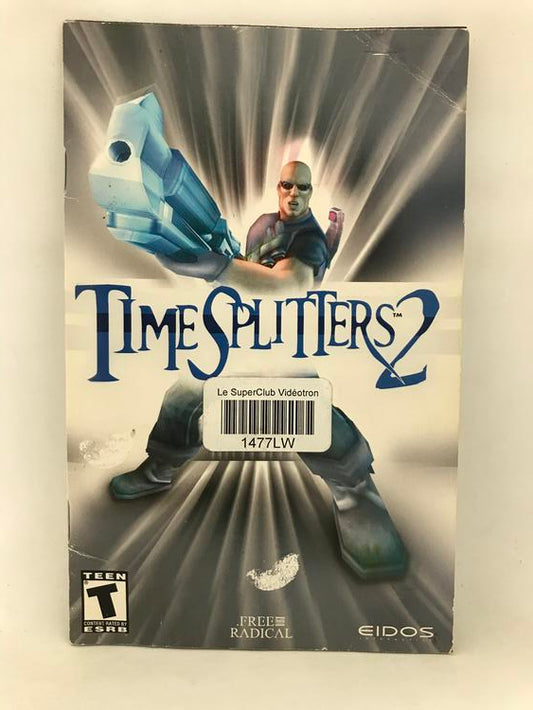 PS2 TIME SPLITTERS 2 INSTRUCTION BOOKLET ENGLISH (usagé)