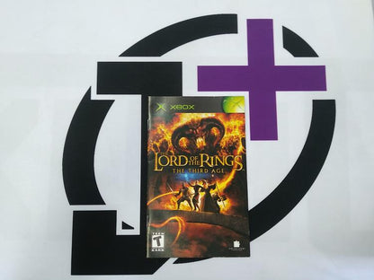 XBOX THE LORD OF THE RINGS THE THIRD AGE INSTRUCTION BOOKLET ENGLISH