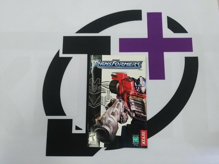 PS2 TRANSFORMERS INSTRUCTION BOOKLET ENGLISH