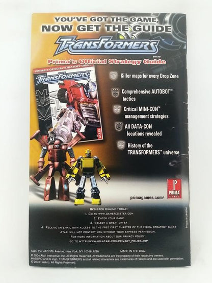 PS2 TRANSFORMERS INSTRUCTION BOOKLET ENGLISH
