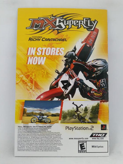 PS2 WWE SMACKDOWN SHUT YOUR MOUTH INSTRUCTION BOOKLET BILINGUAL