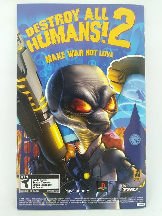 PS2 WWE SMACKDOWN VS RAW 2007 INSTRUCTION BOOKLET BILINGUAL (usagé)